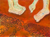 Irritating the Ants, Oil on Canvas, 130 x 170 cm, 2005
