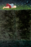 Trübsal blasen, Öl auf Leinwand, 250 x 170 cm, 2010