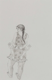 Matka i syn, rysunek piórkiem i pędzlem, tusz na papierze, 24 x 15,5 cm 2008