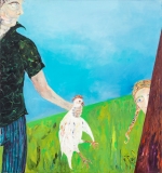 Staring, Oil on Canvas, 170 x 160 cm, 2005