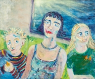 The Line, Oil on Canvas, 100 x 120 cm, 2004